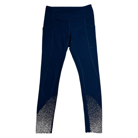 Lululemon Tight Stuff True Navy 25” Athletic Leggings Womens 4 - Picture 2 of 8